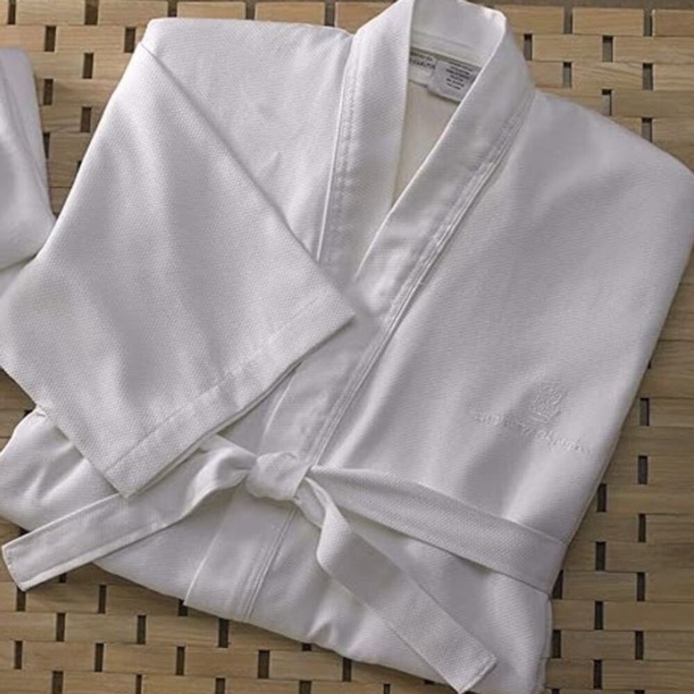 The Ritz-Carlton Pique Kimono Robe - One Size Fits Most - White